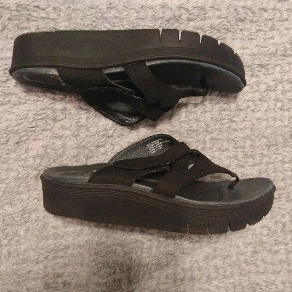 Obeo Comfort sandals black Size 8 Outdoor Boho Beachy Comfy